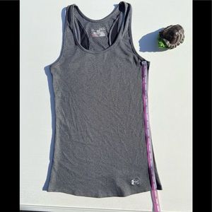 Under Armour gray ribbed tank